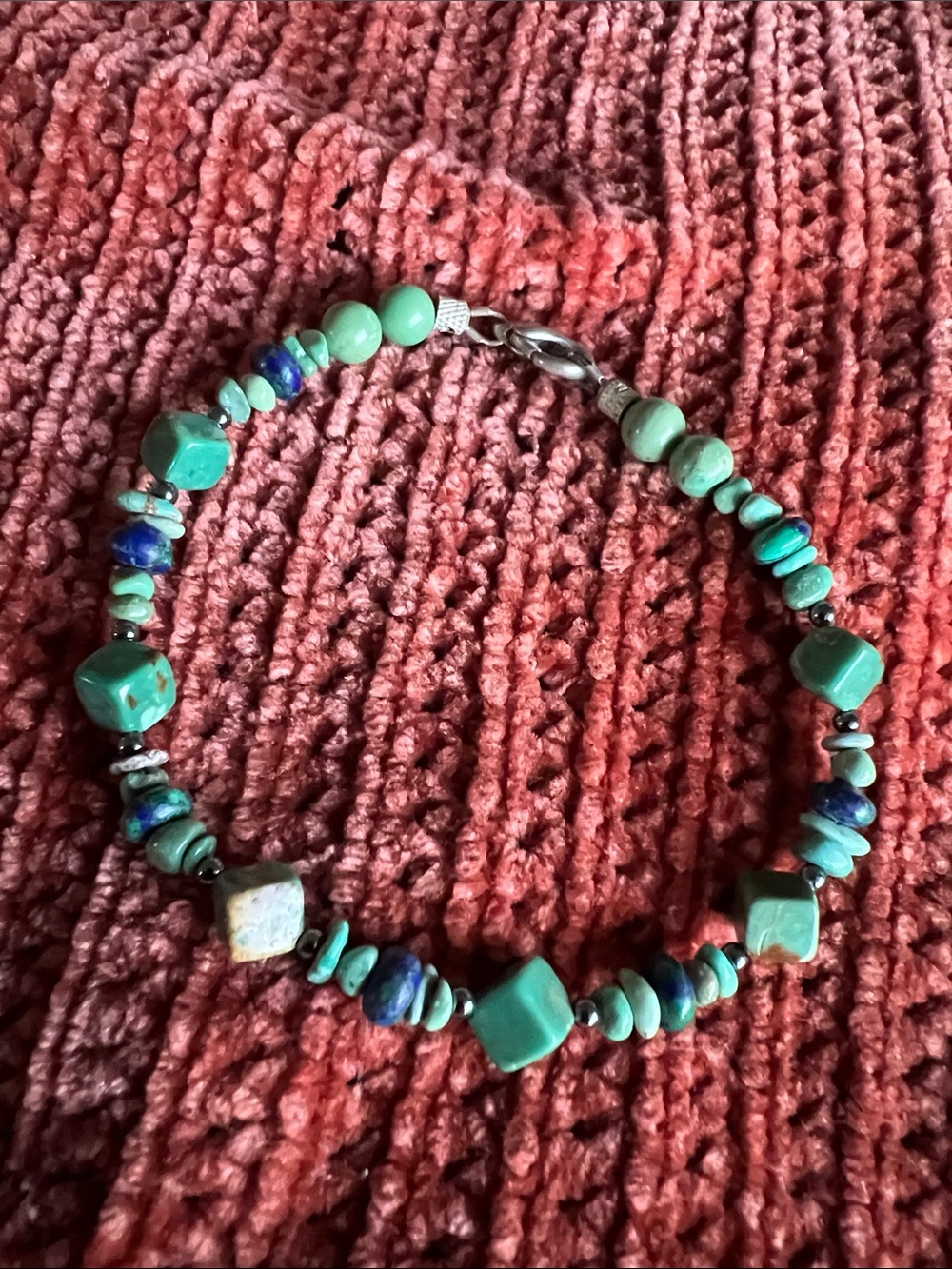 Turquoise Green Beaded Women's Bracelet- Unbranded